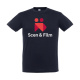 T-shirt, unisex, marinblå
